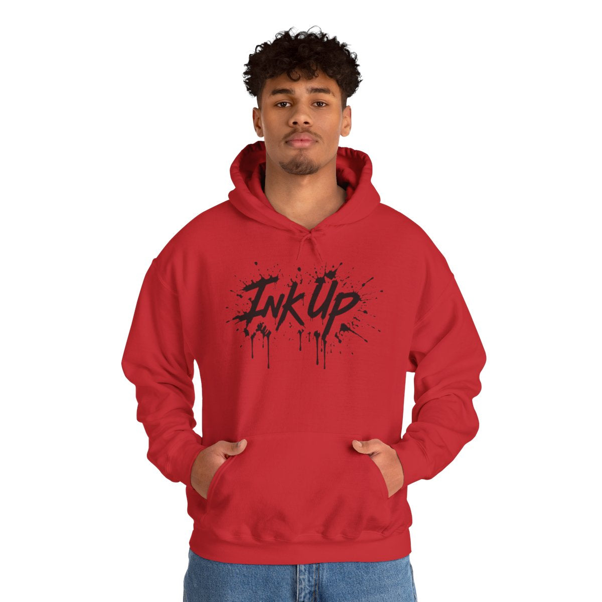 INK UP | Black Ink Burst Hoodie