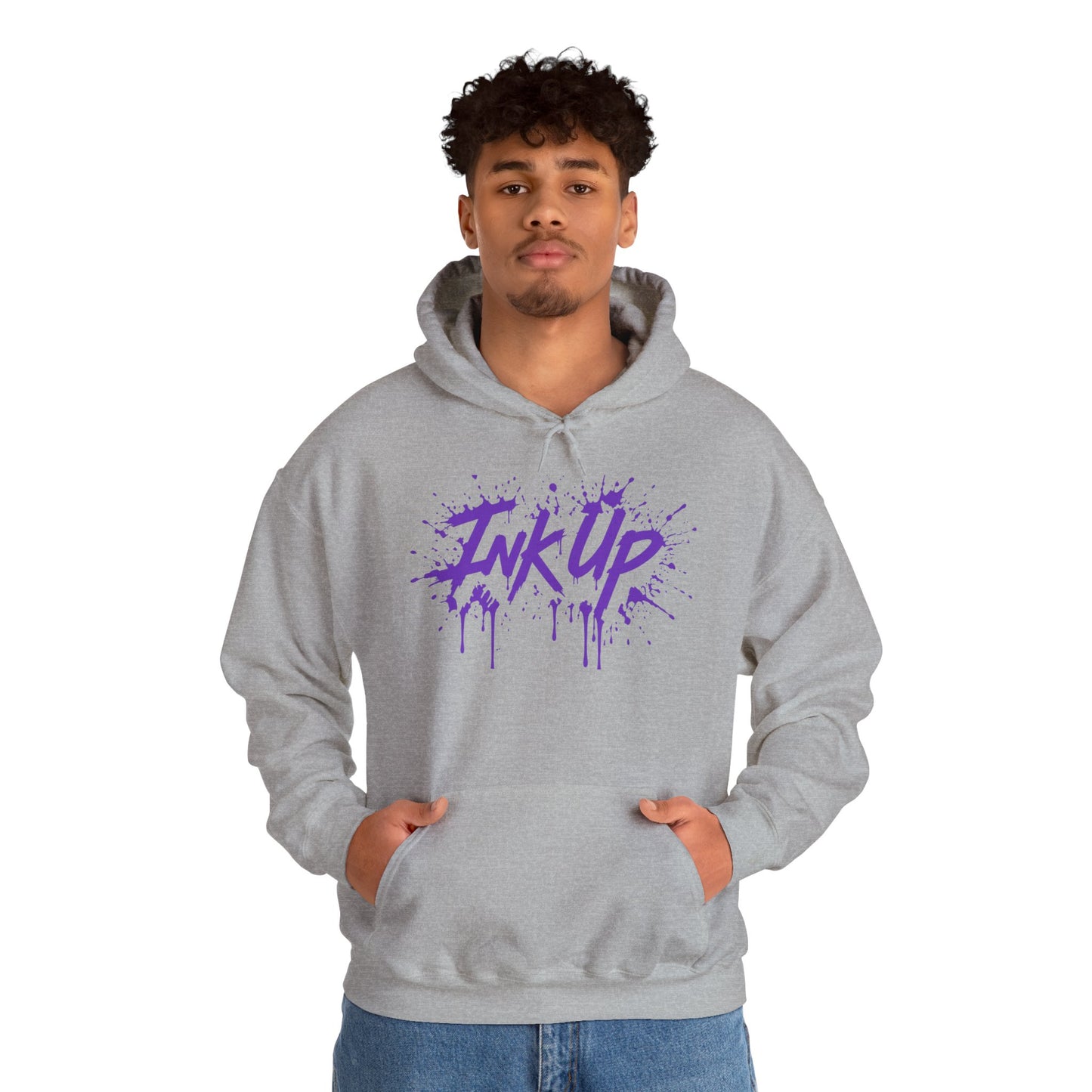 INK UP | Purple Ink Burst Hoodie
