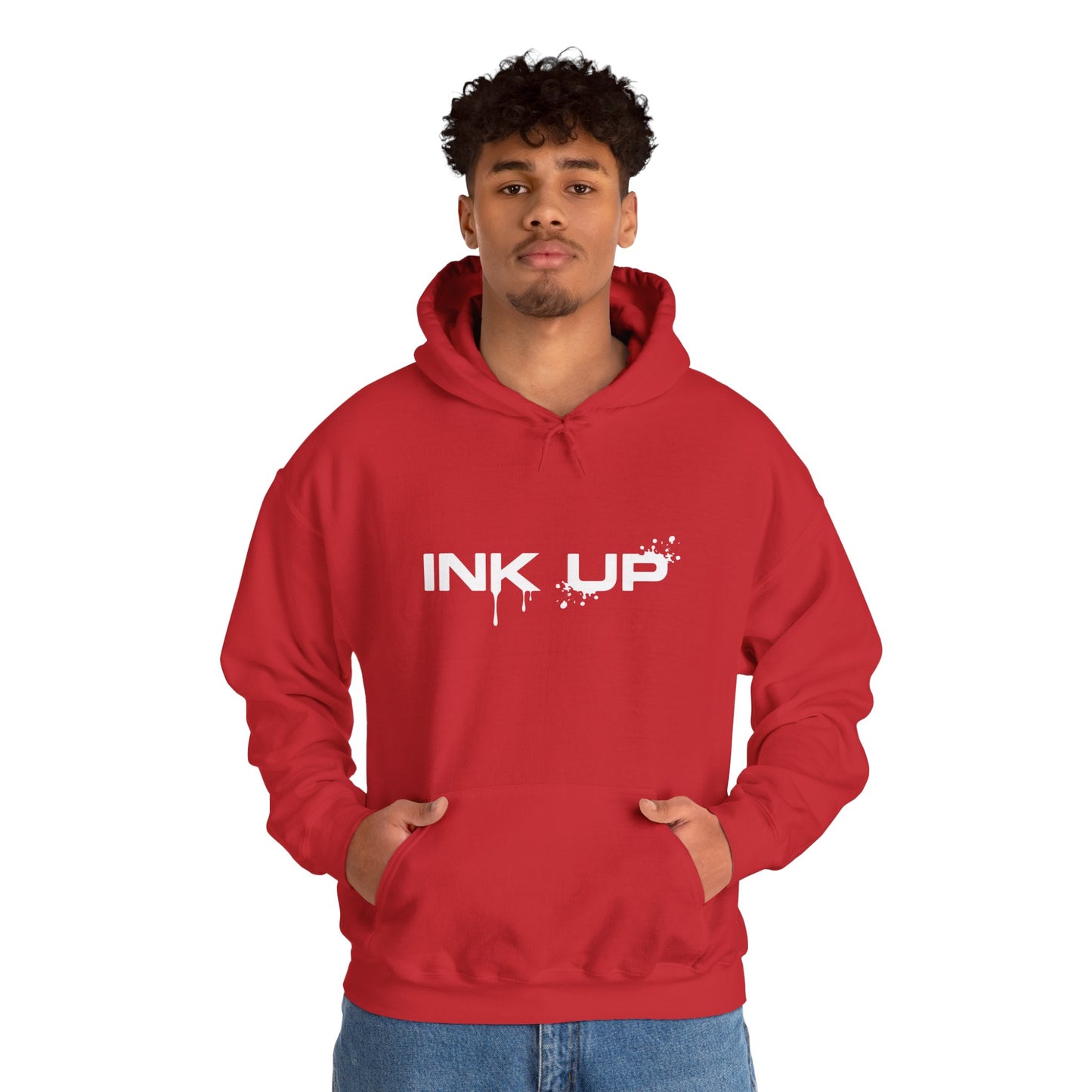 INK UP | White Ink Mark Hoodie