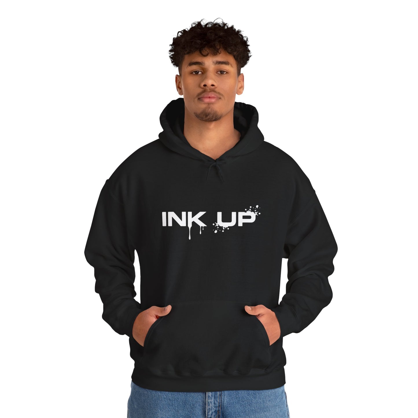 INK UP | White Ink Mark Hoodie