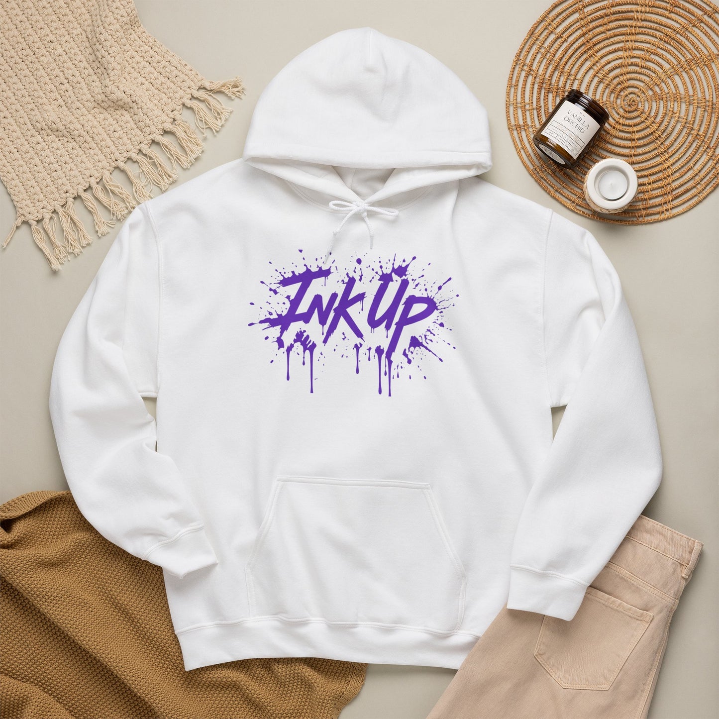 INK UP | Purple Ink Burst Hoodie