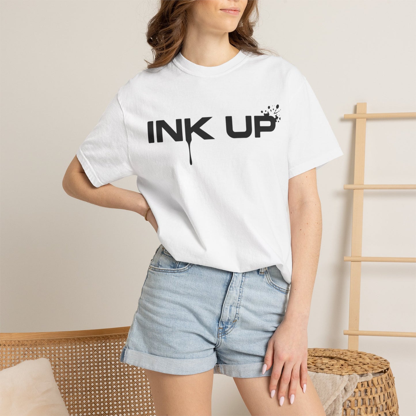 INK UP White T-Shirt
