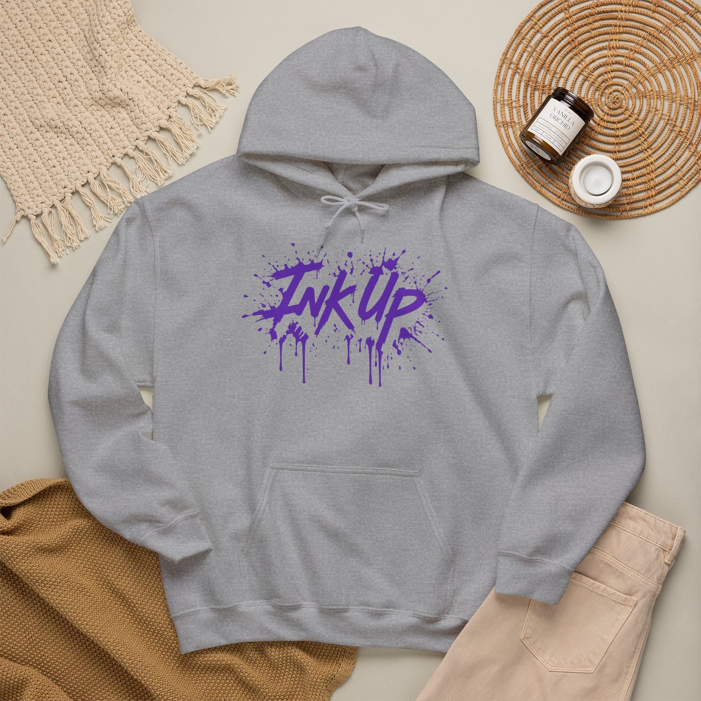 INK UP | Purple Ink Burst Hoodie