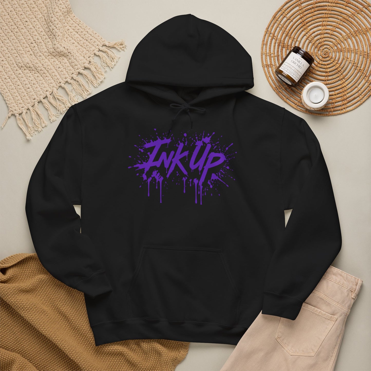 INK UP | Purple Ink Burst Hoodie