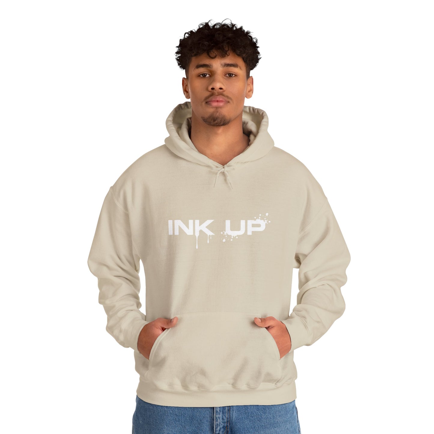 INK UP | White Ink Mark Hoodie