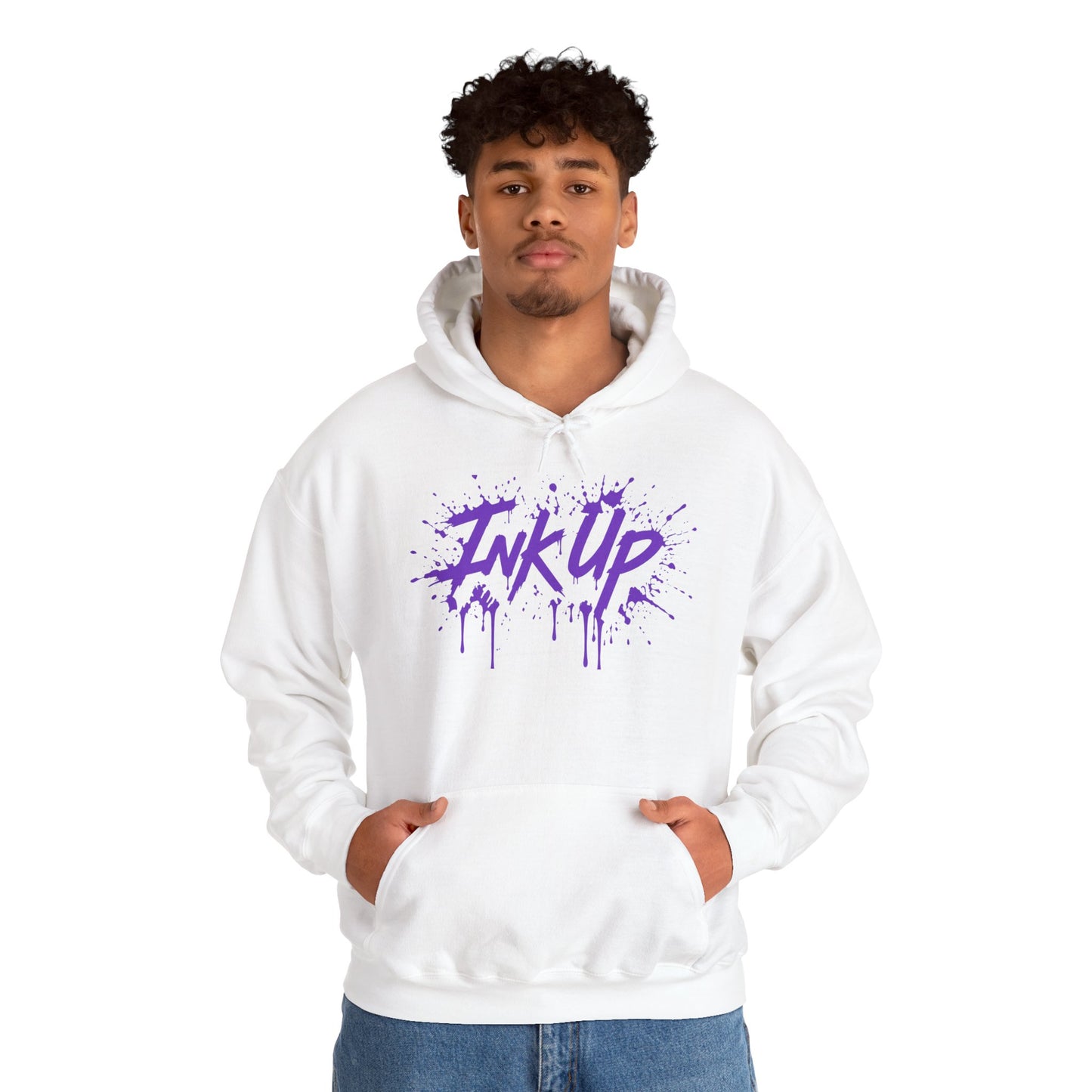 INK UP | Purple Ink Burst Hoodie