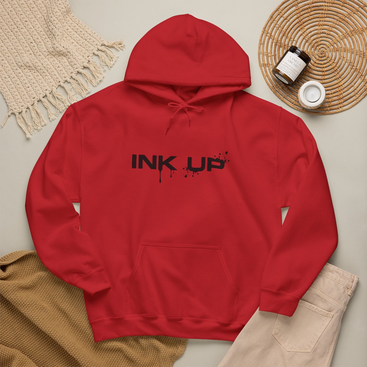 INK UP | Black Ink Mark Hoodie