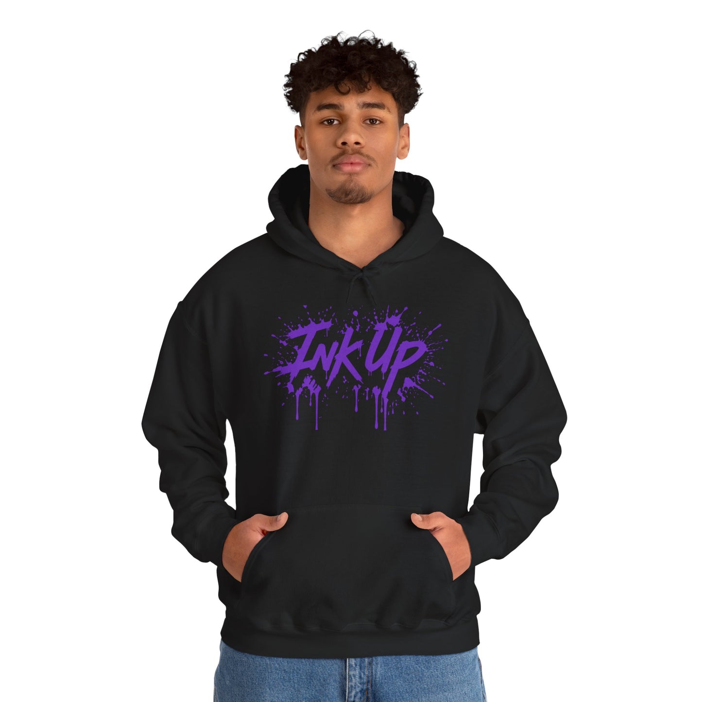 INK UP | Purple Ink Burst Hoodie