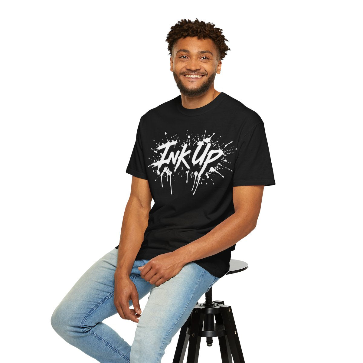 INK UP | White INK Burst T-Shirt