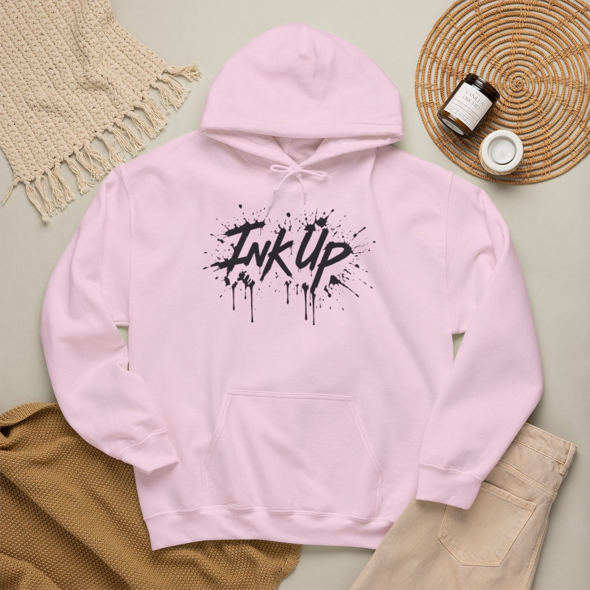 INK UP | Black Ink Burst Hoodie