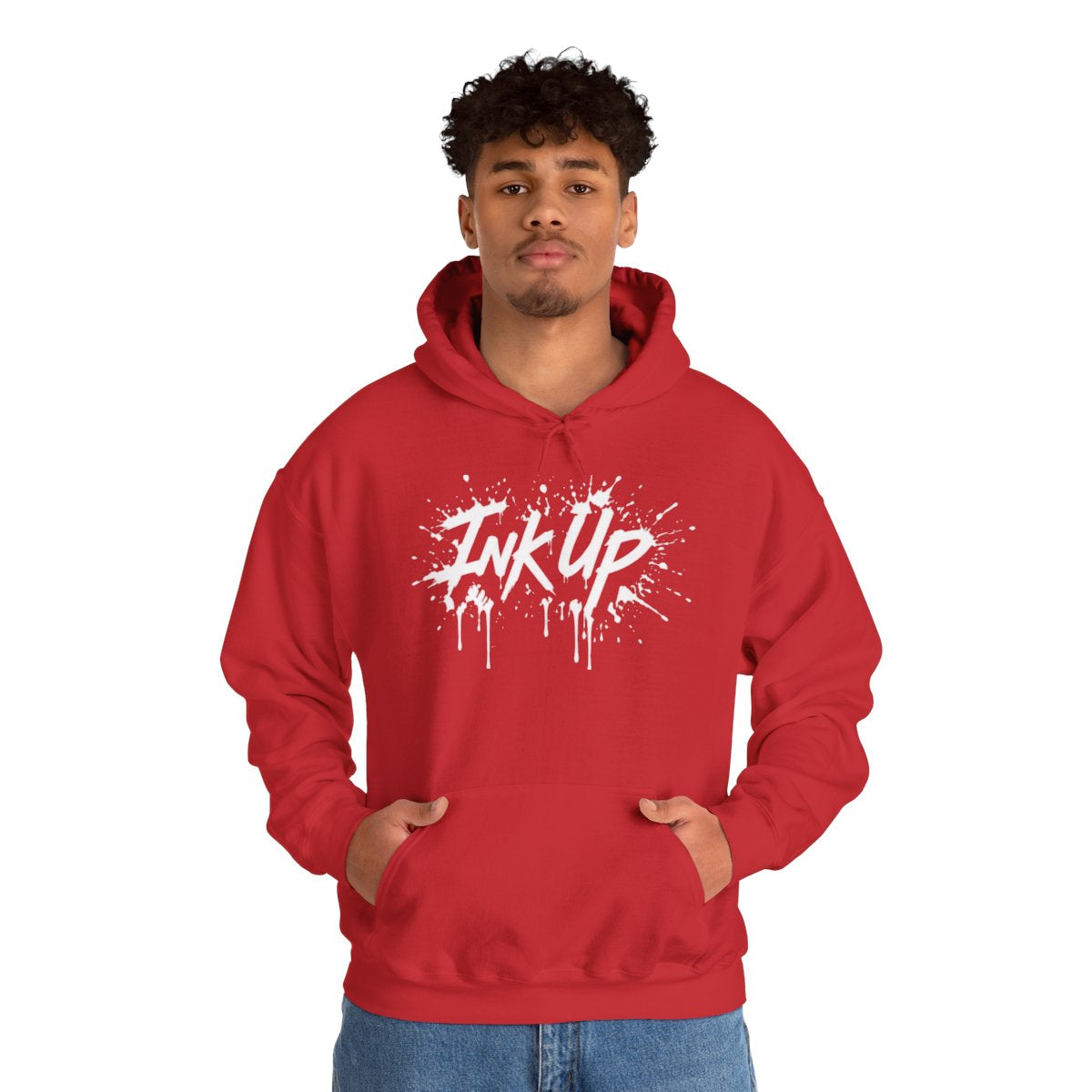 INK UP | White Ink Burst Hoodie
