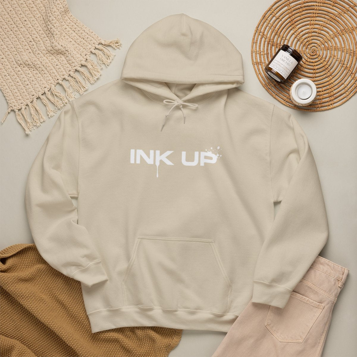 INK UP | White Ink Hoodie