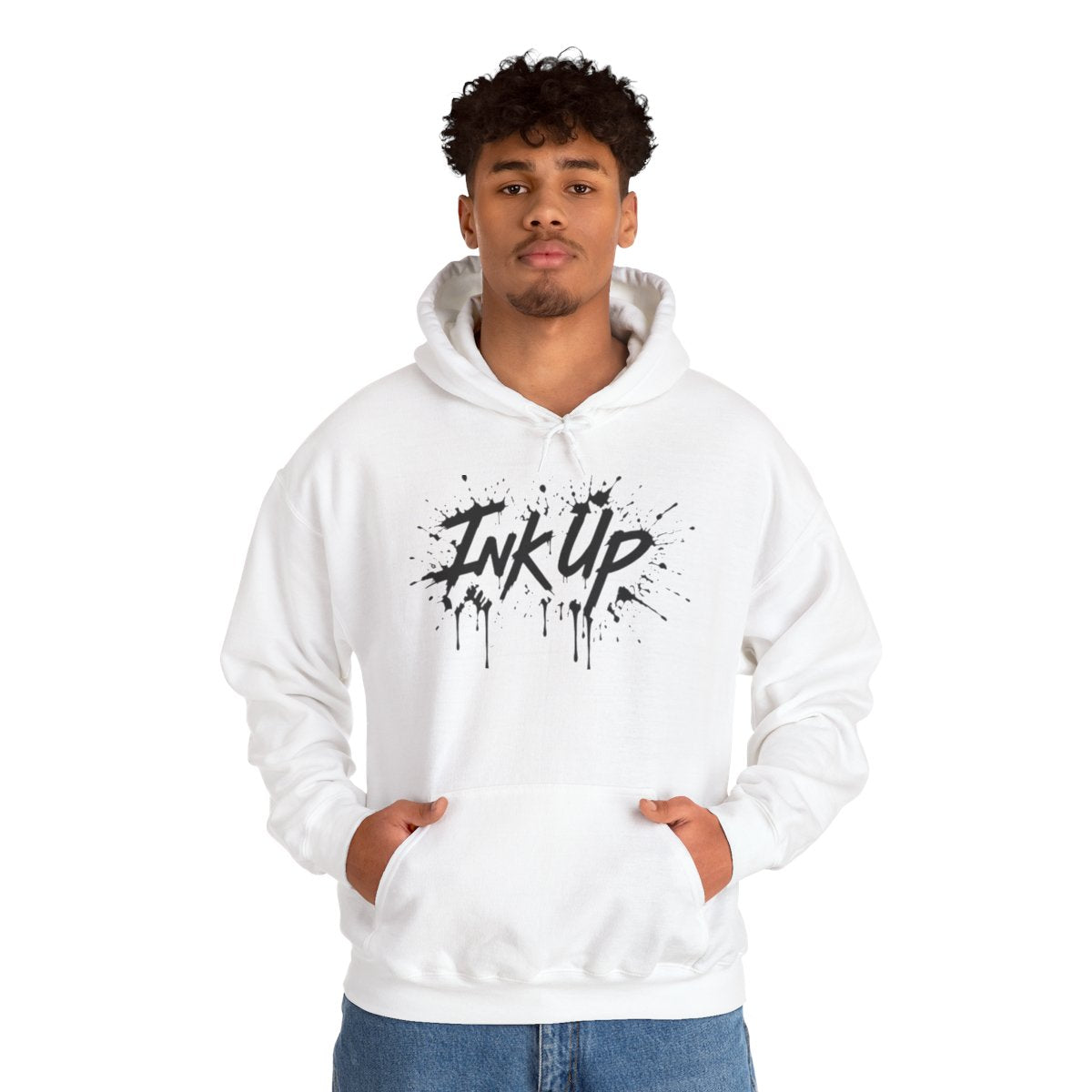INK UP | Black Ink Burst Hoodie