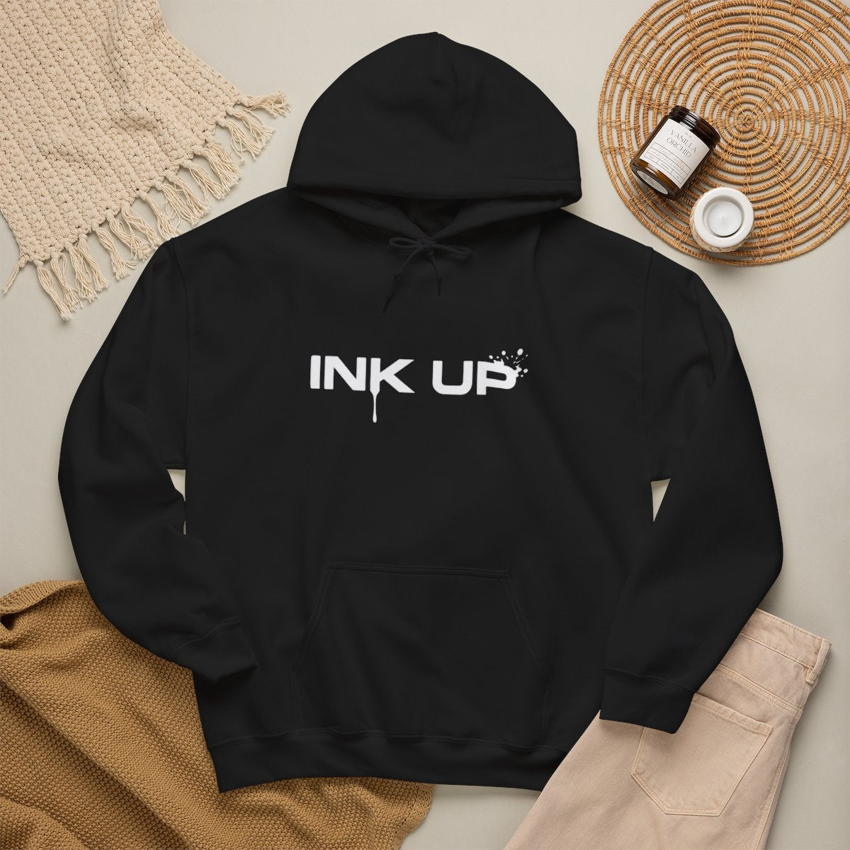 INK UP | White Ink Hoodie