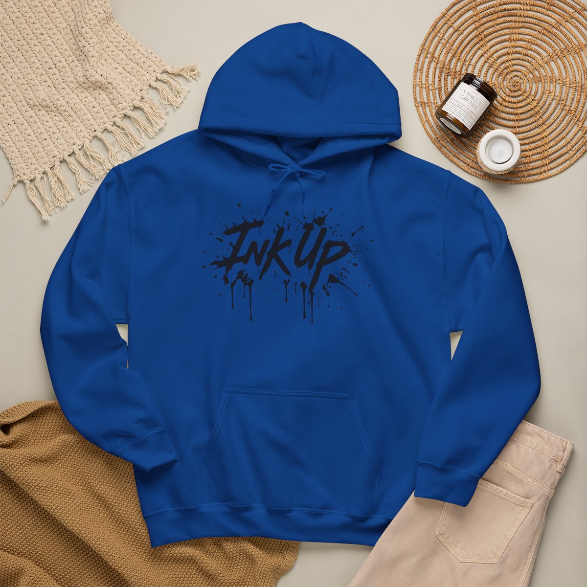 INK UP | Black Ink Burst Hoodie