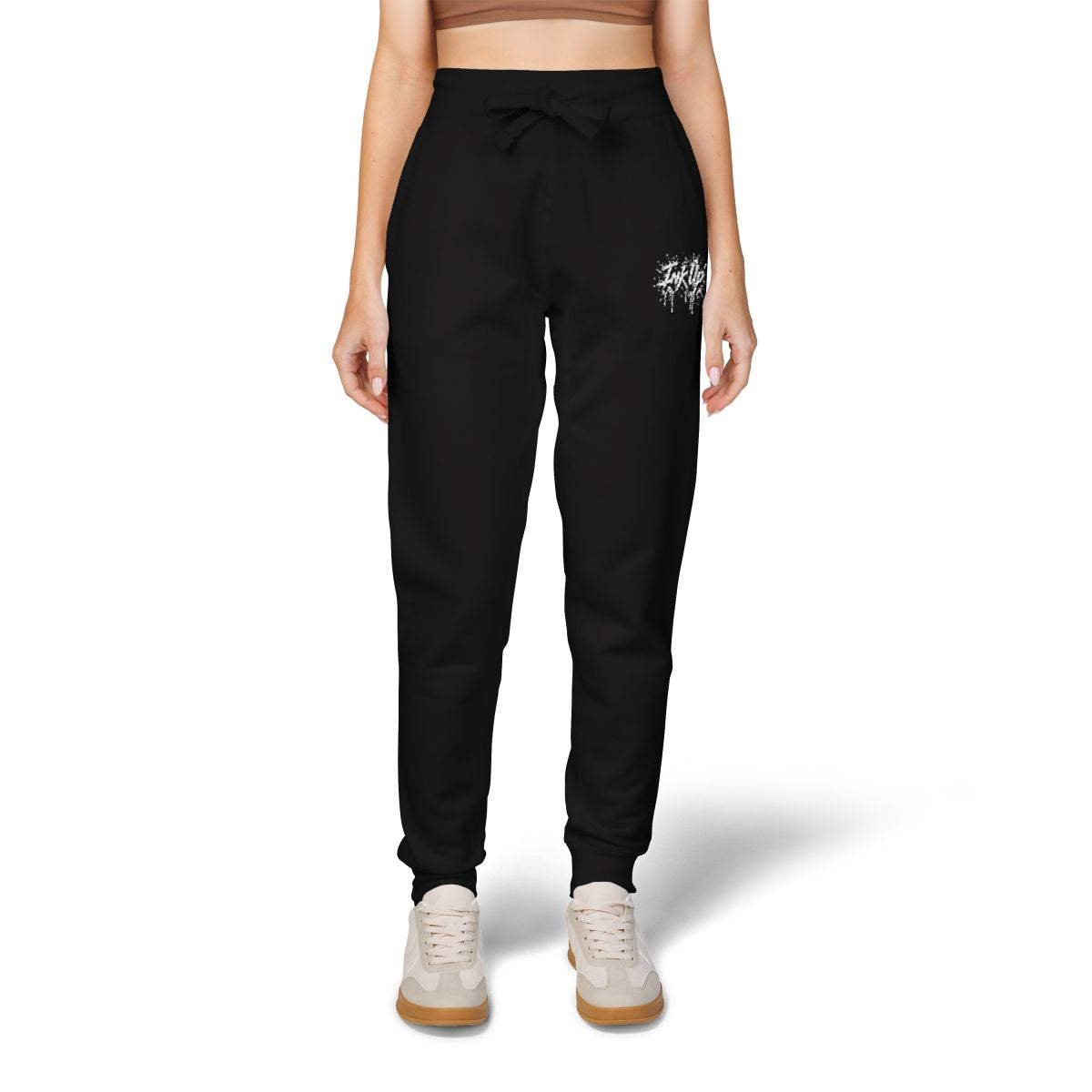 INK UP | White Ink Burst Thin Sweatpants
