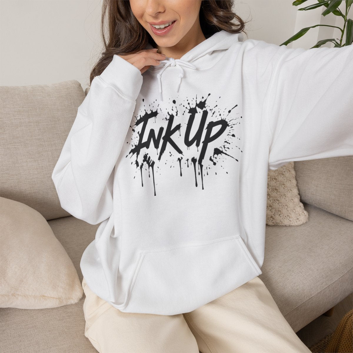 INK UP | Black Ink Burst Hoodie