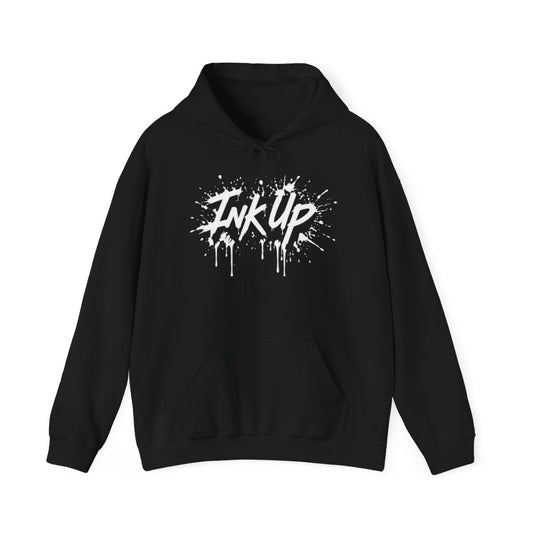 INK UP | White Ink Burst Hoodie