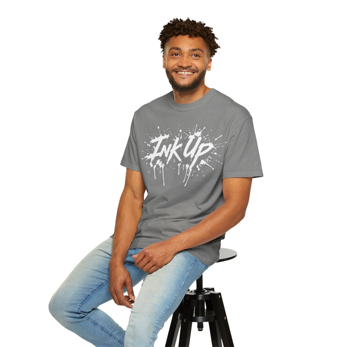 INK UP | White INK Burst T-Shirt