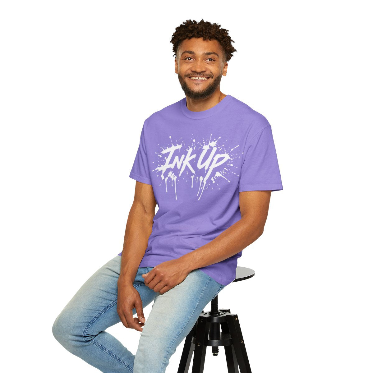 INK UP | White INK Burst T-Shirt