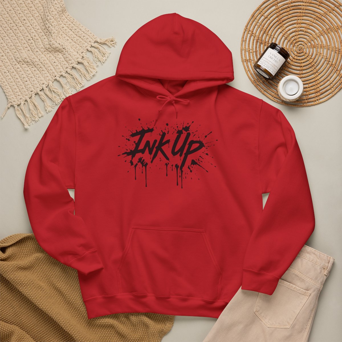 INK UP | Black Ink Burst Hoodie