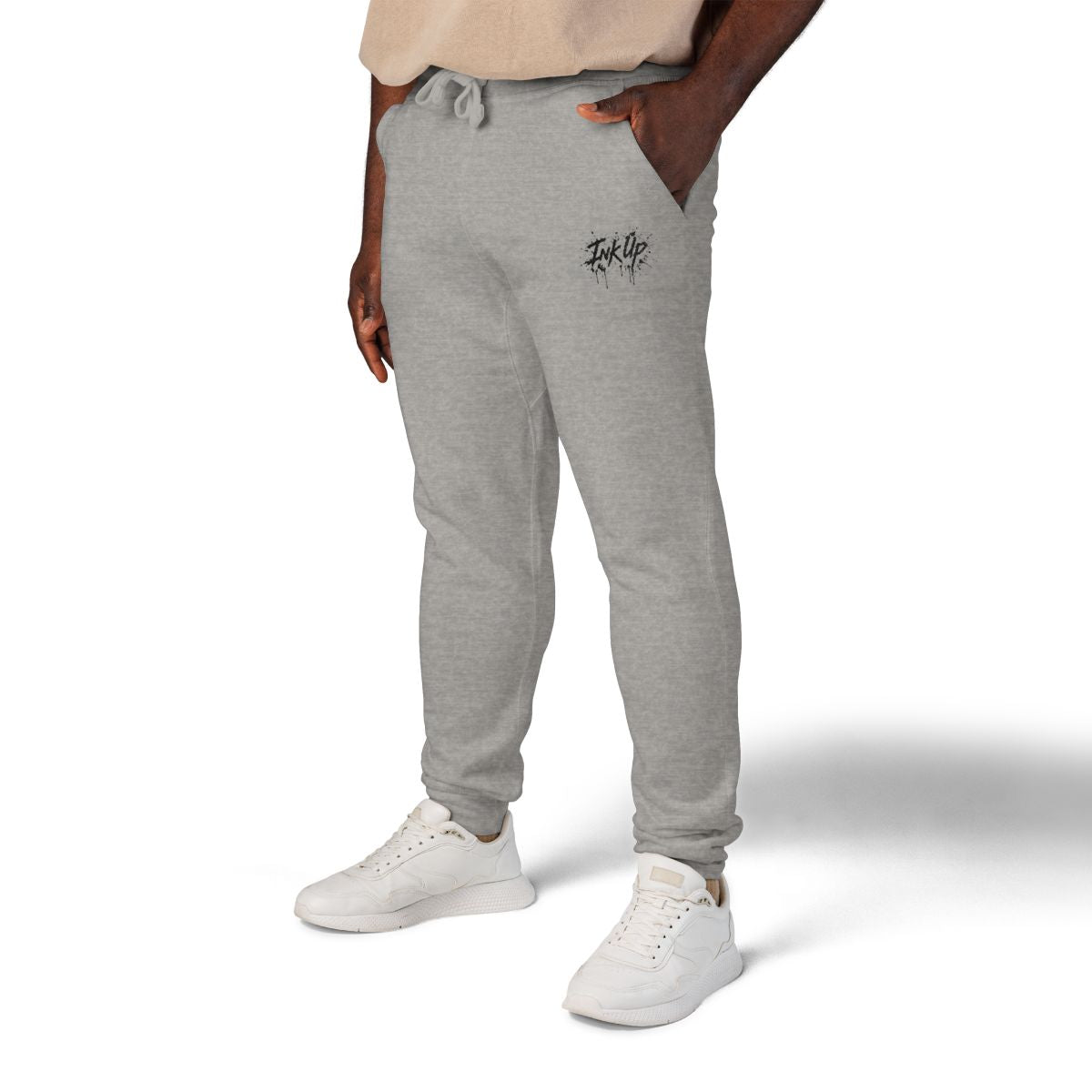 INK UP | Black Ink Burst Thin Sweatpants