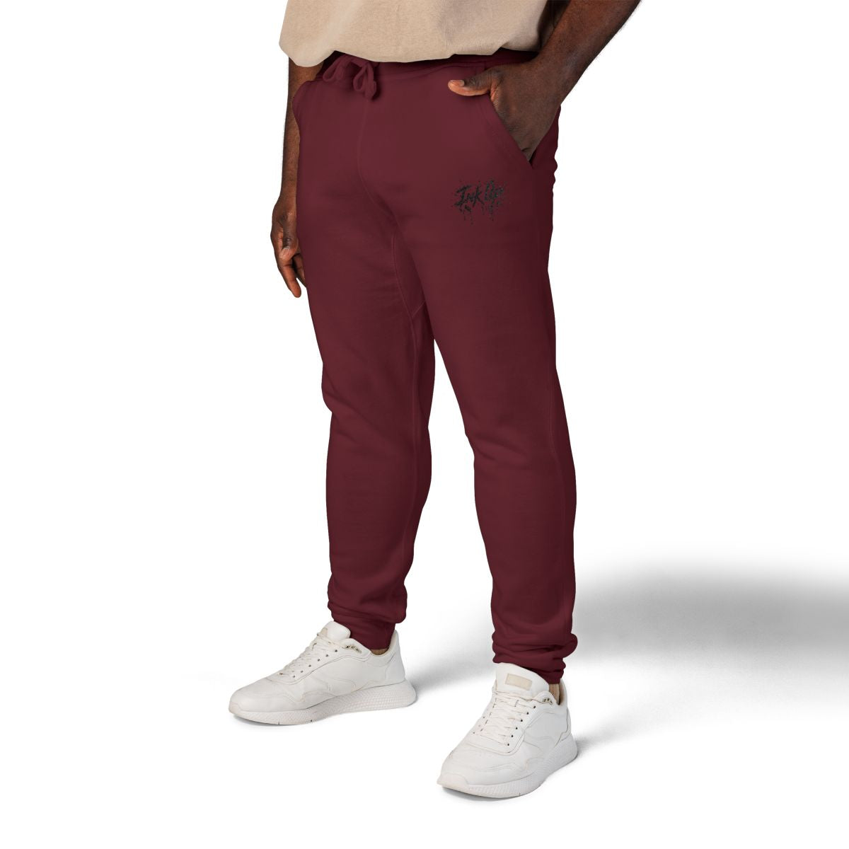 INK UP | Black Ink Burst Thin Sweatpants