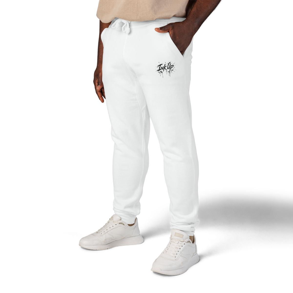 INK UP | Black Ink Burst Thin Sweatpants
